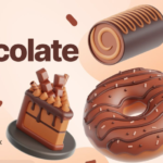 Chocolate Food 3D Illustration Resources obj glb source files