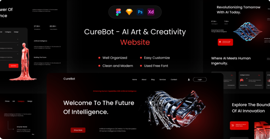 74e5e083-831d-4a6a-9040-a5c9a919acea Portfolio Case Study Website Screen Mockup Source Files - Image 1